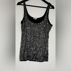 Large Black Sequence Top